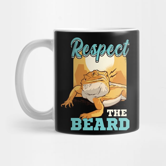 Respect the Beard Pogona Lizard Bearded Dragon by Peco-Designs